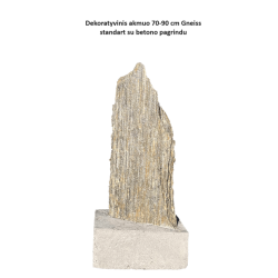 Dekoratyvinis akmuo 70-90 cm Gneiss standart su betono pagrindu